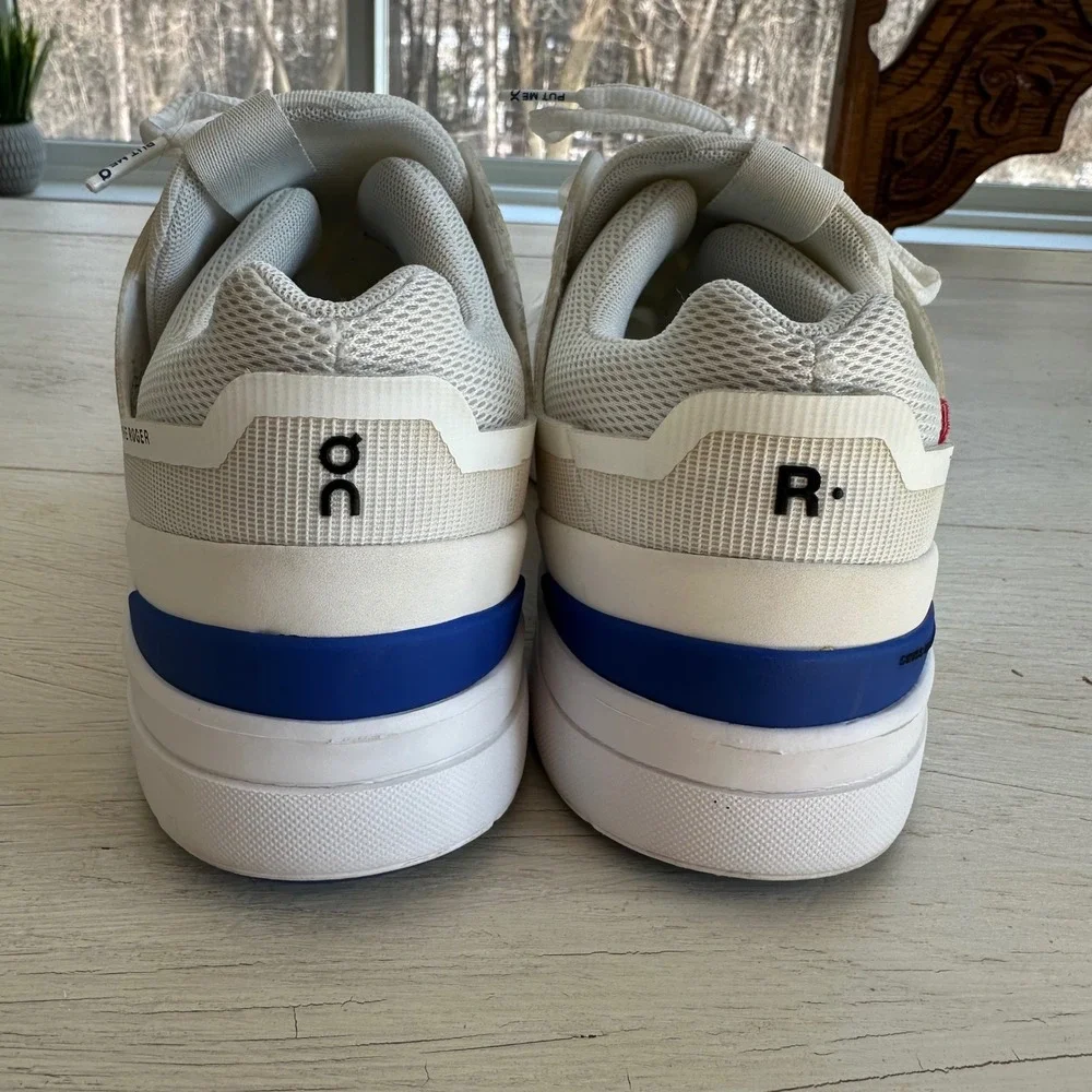 On Running The Roger Spin 2 Womens‎ Sneakers White Cobalt Blue Size 8 39